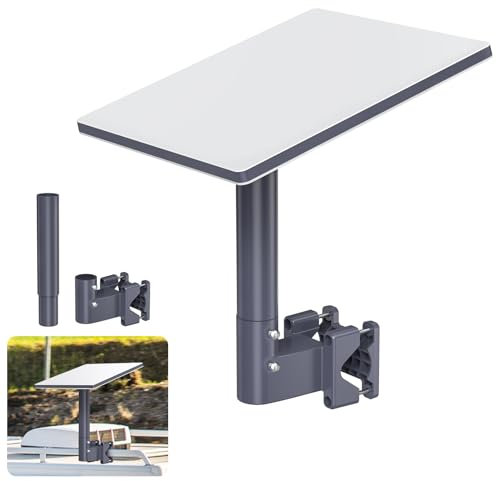 Starlink Mini Mount, Starlink RV Ladder Mount with Pipe for Starlink Mini, Aluminum Mini Starlink Pole Mount for RVs, Poles, Yachts, Campers, Installation Range 0.8-1.96”- Star Link Mini Dishy