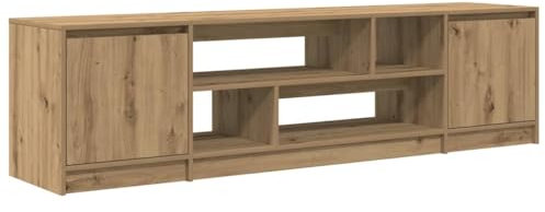 vidaXL TV-Schrank Artisan-Eiche 188,5x41x50 cm Holzwerkstoff, TV-Ständer, TV-Lowboard, TV-Tisch, TV-Sideboard, TV-Möbel, Fernsehschrank, Lowboard