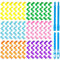 36 Stück Magic Lockenwickler Spiral Locken Styling Kit Ohne Hitze Lockenwickler Wellen Stile Gemischte Farbe Spiral lockenband mit 2 Stück Styling Haken für Alle Haarlängen, 30cm