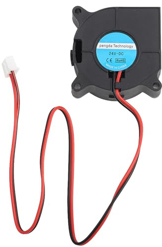 Risegun 3D Drucker Lüfter, 4020 DC 40 x 40 x 20mm Turbo Fan Gebläse Kühlung Ventilator für 3D-Druckerzubehör (24 V)