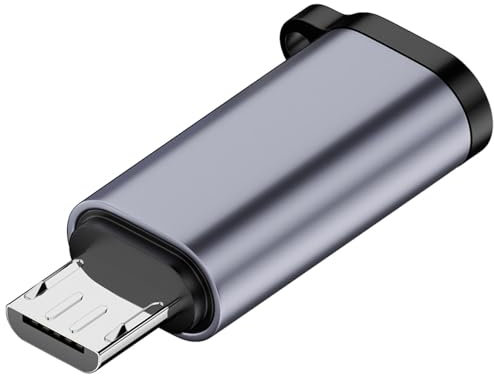 Adaptador USB C Mini – USB A macho a USB C hembra convertidor de datos | 480 Mbps de velocidad de transferencia con transmisión de señal fiable para smartphone, cámara, solución adaptadora para viajes