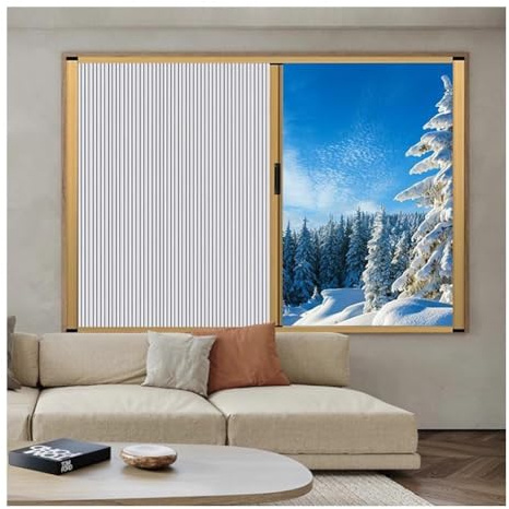 Tende Oscuranti A Nido D'ape Scorrevoli Orizzontali, Tende Cellulari Senza Fili, Isolamento Termico Per Finestre Di Casa, Lucernari, Camper Senza Trapano(115x100cm/45.3x39.4in)