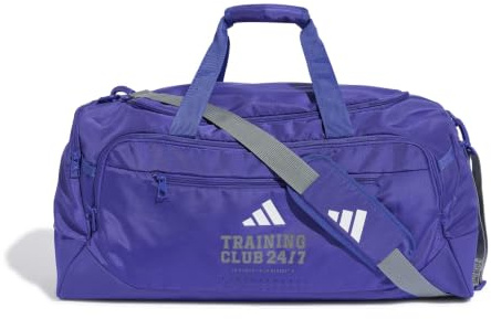 adidas Unisex Training Defender Graphic Duffle Bag Medium Duffel_Bag, Pure Purple/Grey/White, One Size