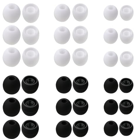 cobee 60 Stück Ersatz Ohrstöpsel, Aufsatz In-Ear Gummi S/M/L Silikon Ohrpolster Kopfhörer-Ohrpolster Weiche Aufsätze Kopfhörer Stöpsel Ersatzstöpsel Kompatibel mit 3.5mm in-Ear Kopfhörer