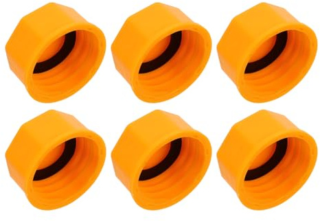 FESTFENDS Gas can Cap Replacement Coarse Thread Fuel Tank Cover for Gallon Gas Cans Gasoline Sealing Cap for Storage and Engine Use 6 pack