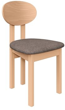 Mirjan24 Esszimmerstuhl Kizeko III, Polsterstuhl, Rahmen aus Buchenholz Gepolsterte Sitzfläche aus Stoff Stuhl für Arbeitszimmer Esszimmer Küchenstuhl (Artisan Eiche/Hygge 20)