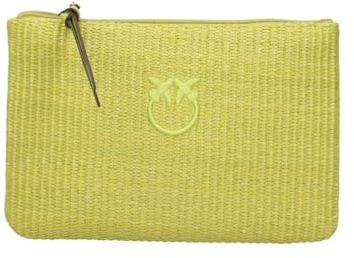 Pinko Bag Pochette in Rafia Art. 106763A39Y (VV0Q - Verde Mela)