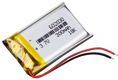 6020303.7V 300mAh(2.54 2p)