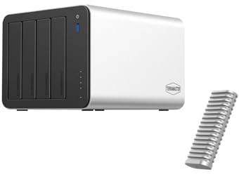 TERRAMASTER F4-425 Plus NAS Storage -16GB RAM DDR5 NAS Enclosure + 1Bay 10Gbps M.2 NVMe SSD Enclosure