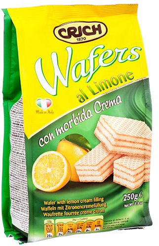 Crich Wafer al Limone - 10 Confezioni da 250 gr