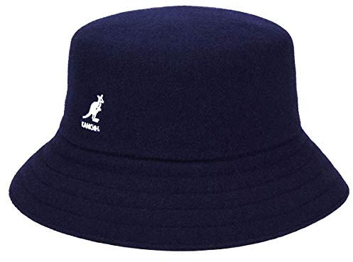 Kangol Wool Lahinch Hut Wollhut Fischerhut Stoffhut Clubhut Trendhut (M (56-57 cm) - dunkelblau)