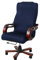 Stretchable Removable Resilient Chair Covers Computer Swivel Chair Cover Universal Armchair Cover Slipcover for Office Rotating Chair Dinning Chair Modern Simplism Style (No Chairs) (Navy Blue)