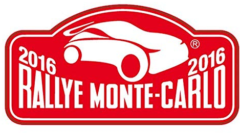 PEGATINEA Rallye Aufkleber Monte-Carlo 2016 Vynil klebstoffe Plattenaufkleber PR15