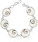 PLANETYS - 925 Sterling Silber Armband Auge des Heilige Lucie - Santa Lucia - Oeil de Sainte Lucie - Shiva Eye