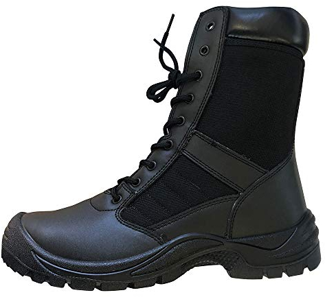 Chaussure de sécurité Homme Haute ISO20345 avec Fermeture latérale et Coque de Protection Ideal Ranger Agent de sécurité 44