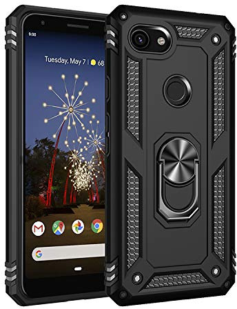 BestST Handyhülle für Google Pixel 3a XL 2019 Hülle 360 Grad Handyhülle Bumper Case Robust Cover [Ultra Hybrid Schutzhülle ]+ Displayschutz für Google Pixel 3a XL 2019 Schwarz