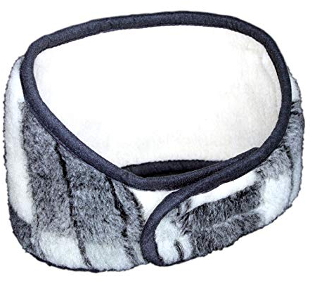 Andreas Dell Lammwolle Nierengurt Nierenschutz Nierenwärmer Lammfell Wolle Gurt (Grau, L)