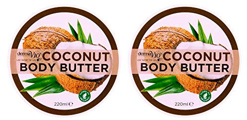 Derma V10 Coconut Body Butter 220ml - Pack of 2