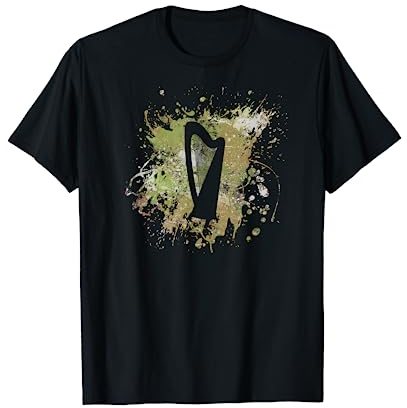 Harfe irisches symbol Harfenspieler T-Shirt