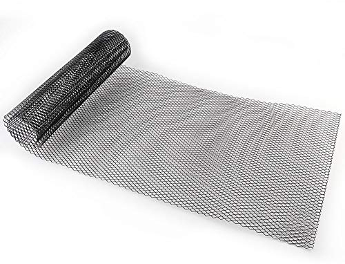 Car Grille 6x12mm Aluminum Alloy Car Grille Mesh Net Grid Body Bumper Rhombic Grill Universal