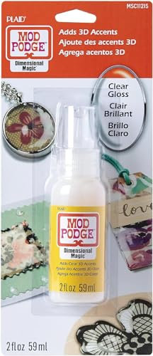 JustArtsCrafts Glue Sealer Dimensional Magic 2oz embellishment crafts