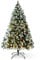 VeryMerry 5FT 'Claudia' Pre-Lit Christmas Tree with 200 Built-In Warm White LED Lights with Auto-Off Timer, 8 Lighting Modes, Decorative Pinecones and Berries