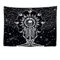 Ulticool - Wandteppich Tapestry Dekoration Wohnung - Skelett Sonne Natur Chakra Tarot Space Schwarz Weiß - 200 x 150 cm groß - Wandtuch Wandbehänge - Accessoires für Wohnzimmer