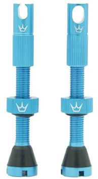 Peaty's MK2 Chris King 80mm Tubeless Valves - Turquoise
