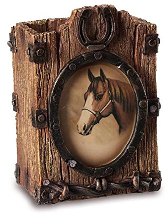 Isideco Stiftehalter viereckig Western Pferd 11,5cm