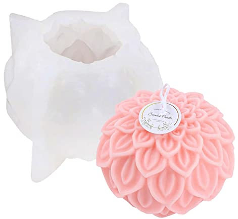 vela loto, silicona para jabón con forma flor loto 3D, moldes jabón flor peaje para hacer velas, decoración artesanal para chocolate, adornos resina,
