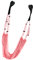 Aerial Yoga Strap, Heavy Duty Elastic Leg Stretcher with Strong Bearing Capacity, Portable Folding Flexibility Trainer(Pink)