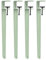 Pieds de Serrage de Table en Forme de F,4 Pieds de Table de Meubles en Métal Réglables,pour Console Bureau de Salle à Manger de Bricolage,Sans Perçage,avec Une Clé Allen (71cm,Green)