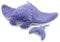 LES DÉGLINGOS PTIPOTOS by MENTALOU Raie Manta Maman/Bebe Violette - 72cm - Peluche bébé Toute Douce - Idée Cadeau de Naissance - 72cm, Mauve