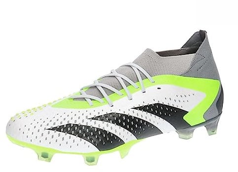 adidas Unisex Predator Accuracy.1 Fg Football Shoes (Firm Ground), FTWR White Core Black Lucid Lemon, 8 UK