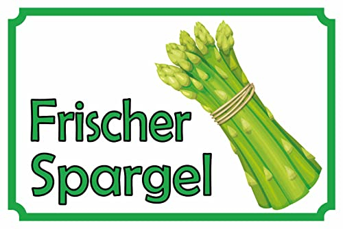 Blechschild 18x12 cm frischer Spargel Restaurant Wand Deko Bar Kneipe Sammler Geschenk