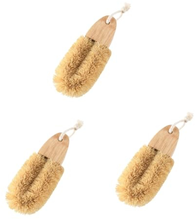 DOITOOL 3piezas Cepillo De Cocina Multifuncional u Cepillo Para Fregadero Accesorio Práctico Para Cocinas De Hogar y Restaurantes Diseño Creativo y Compacto Para Limpiar Sin Daños