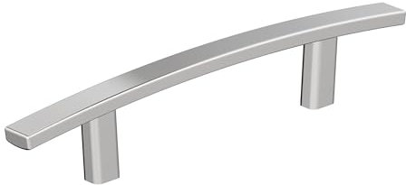 Amerock BP2620326 Schrankgriff aus poliertem Chrom | 96 mm Mitte zu Mitte Schrankbeschläge | Möbelbeschläge | Schubladengriff