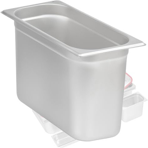 Mahlzeit GN Behälter 1/3 | Höhe 200 mm | Verschiedene Größen verfügbar | Edelstahl Gastronomiebehälter | Gastronorm Behälter, Gastronormbehälter, Wärmebehälter für Chafing Dishes
