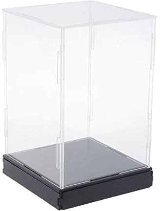 Transparente Acryl-Vitrine, 40 x 30 x 40 cm, große Ionen-Vitrine für Spielzeug, stapelbare Montage, Actionfiguren, Aufbewahrungskoffer, ideal für Spielzeugpuppen, Automodelle und mehr