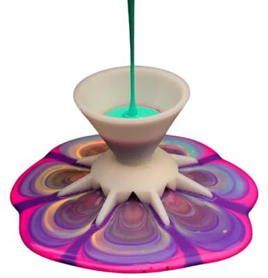 Generisch Geteilte Becher Zum Ausgießen Von Farbe - Farbgießwerkzeug, Kunststoff, 240 Milliliters, 2x2 cm, Gießbecher zeichnen und ausgießen