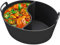 Qarmijaer Slow Cooker Divider Liner Fit 6QT, Reusable Silicone Divider, Easy Clean & Dishwasher Safe Oval Cooking Liner, Black