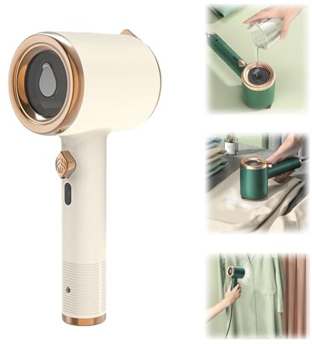 Mini machine à repasser portable, mini machine à repasser, nouveau cuiseur vapeur portable amélioré 2024 pour vêtements, mini fer à vapeur de voyage, mini cuiseur vapeur portable (blanc)