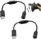 2PCS USB Breakaway Cable for Xbox One, Series X/S, PC - Detachable Anti-Trip Quick Release Gamepad Controller Adapter Replacement Dongle for Microsoft Xbox 360 Wired Controller (2)