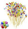 LINXIU 100 Pièces Bâtonnets en Bois de Fruits Brochettes à Cocktail Pics à Cocktails pour Fête Nourriture Cake Vaisselle Déco Cocktail, 12cm