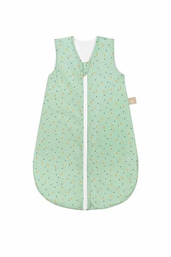 Odenwälder BabyNest Basic Jersey-Schlafsack unwattiert littletrees greenery / 60