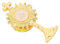 minkissy First Holy Communion Religious Pin Catholic Communion Chalice Cross Brooch Pin for Boys Girls