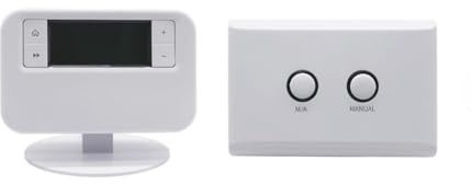 Vilgftyiet Wireless Programmable Thermostat for UK Boilers – Energy Saving ESRTP4RF+ with 30m Range, On/Off Control, Compatible with Worcester, for Bosch, Vaillant & for Ideal Heating Systems
