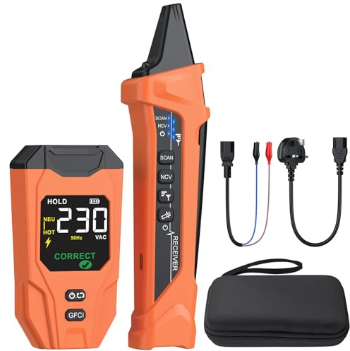 Proster Circuit Breaker Finder Rechargeable Electrical Circuit Tracer | Rechargeable Circuit Tracer for Finding Breakers and Fuses. Electrical Testing Tool for Panel Diagnosis