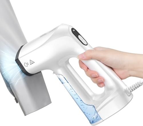 LyriFine Steamer Dampfglätter, 3500 Pa Saugleistung Reisedampfglätter, 2-in-1 Dampfgarer & Bügeleisen Dampfbügeleisen, 3 Modi & 360°-Auslaufschutztechnologie zur Faltenentfernung (220V-240V)