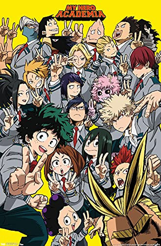 Trends International My Hero Academia Selfie Wandposter, 57 x 86 cm, mehrfarbig
